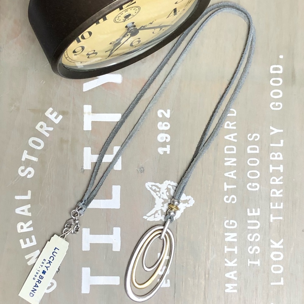 🍀Lucky Brand Triple-Oval Necklace🍀